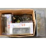 Military die-cast models and vehicles, one box.
