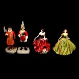 Twelve Royal Doulton china figurines, boxed,