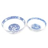 Small quantity of Chinese blue and white porcelain