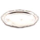 Tiffany & Co, a silver-soldered oval platter