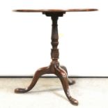 Georgian mahogany tripod table,