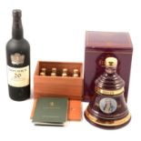 Taylor's 20 Year Old Tawny Port, Bell's Old Scotch Whisky, and Lagavulin Tasting Companion.