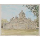 Eight pictures and prints relating to Castle Howard and Castle Ashby