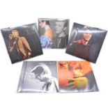 Five David Bowie modern release vinyl records.