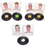 David Bowie LP vinyl records, six pressings of Aladdin Sane