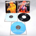 Two David Bowie LP vinyl records Rock 'n' Roll Suicide and Studio 70-75