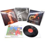 Four David Bowie modern release vinyl records, all sealed.