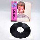 David Bowie LP vinyl record, Aladdin Sane, RCA-6100 Japanese pressing