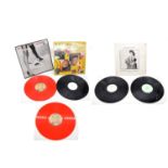 Three David Bowie LP vinyl records including Merry X-Man Mr Bowie