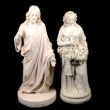 Two 19th century Parian figures