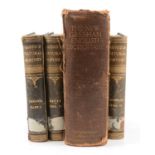 Lloyd's Natural History, ed. R Bowdler-Sharope, sixteen volumes, and a vintage English Dictionary,