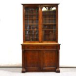 Victorian mahogany bookcase,