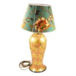 Indian paper mache table lamp,
