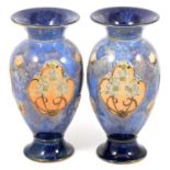 Pair of Doulton Lambeth stoneware vases,