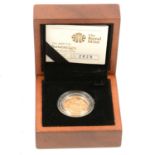 Elizabeth II gold Proof Sovereign coin,