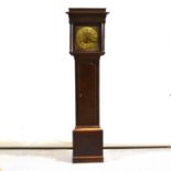 Oak longcase clock,