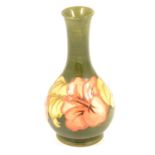Moorcroft Pottery, a 'Hibiscus' design vase.