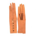 Pair of ladies vintage leather gloves,