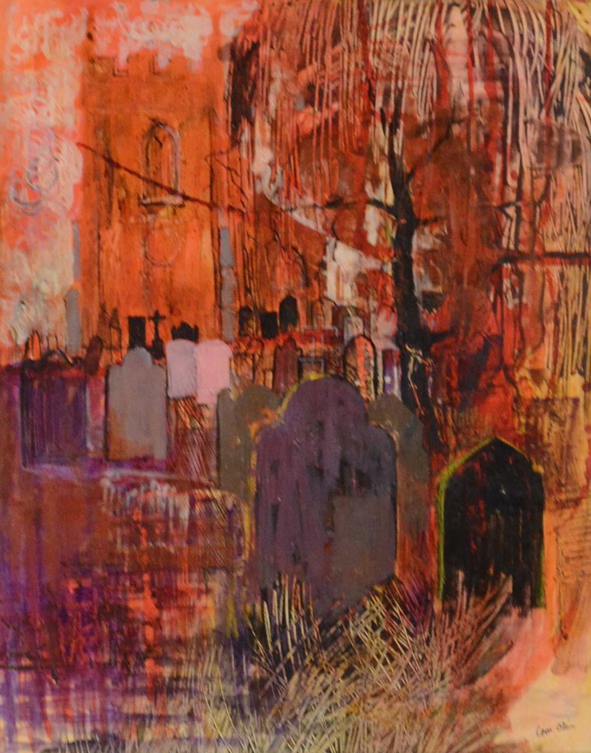 Leon Olin, two churchyard studies