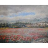 Vincent Paya, Landscape with poppies