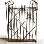 Large pair of Victorian wrought iron gates