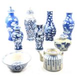 Quantity of Chinese blue and white ceramics,