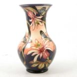 Moorcroft Pottery, a 'Long Wing' design vase by Sian Leeper, 2007