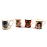 Box of Royal Commemorative mugs and teaware - Elizabeth II and family