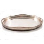 Silver plated tray,