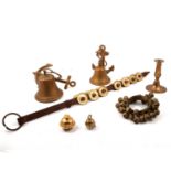 Collection of assorted brassware bells
