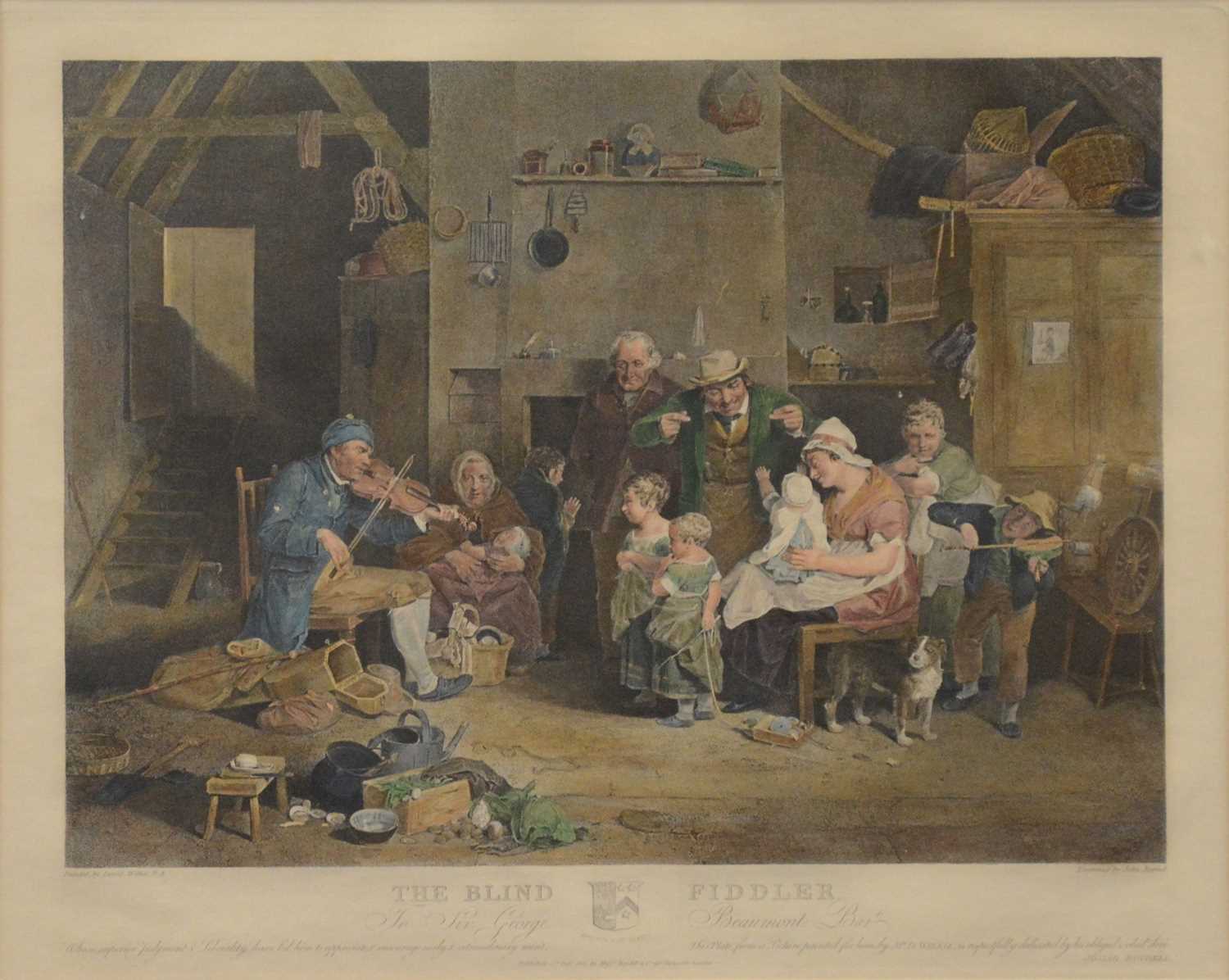 John Burnet after David Wilkie, The Blind Fiddler,