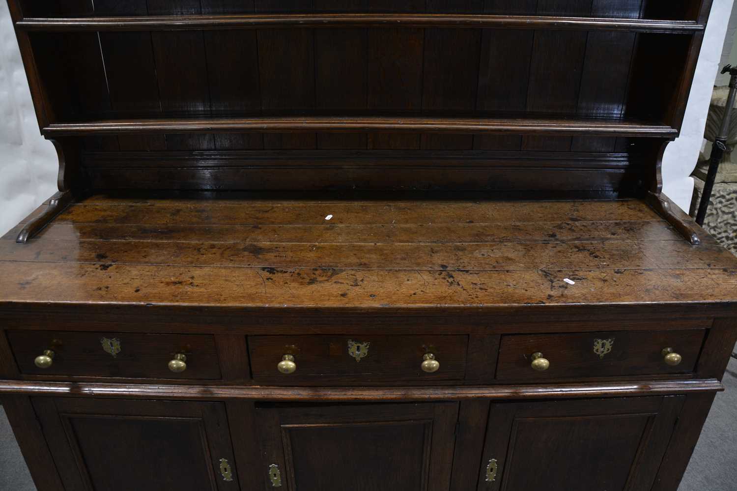 George III oak dresser, - Image 2 of 2