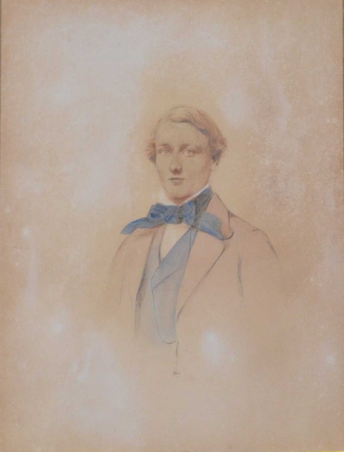 Follower of George Richmond, Portrait of a young gentleman