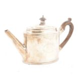 George III silver teapot, Peter & Ann Bateman, London 1793,