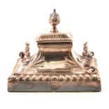 Silver inkstand,