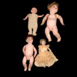 Armand Marseille doll and others, plus clothing,