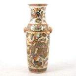 Chinese polychrome porcelain vase,