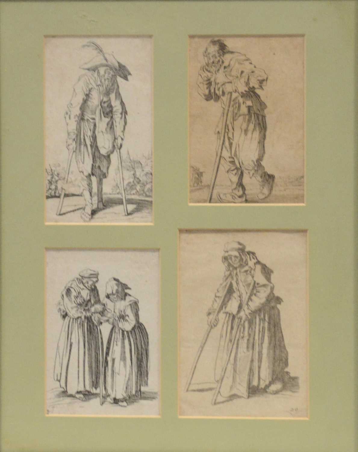 After Jacques Callot, various prints from Les Gueux series