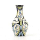 Moorcroft Pottery, a 'Rainy Daisy' design vase by Rachel Bishop, 2004