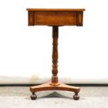 George IV mahogany pedestal table,