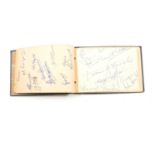 Autograph book of 1950/1951 international and county level cricketeers