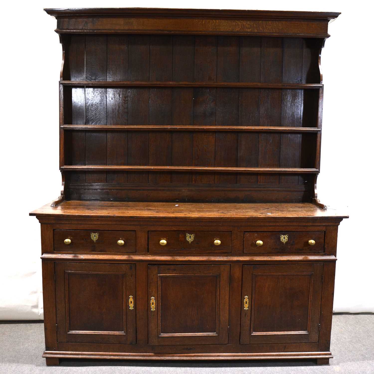 George III oak dresser,