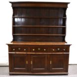 George III oak dresser,