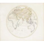 John Cary, The Eastern Hemisphere, hand-coloured map