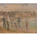 David Giffard, Figures on Blakeney Quay,