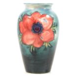 A Moorcroft vase in the Anemone design,