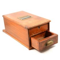 Early 20th century oak cash register/ till