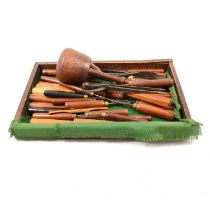 Quantity of antique woodworking hand tools