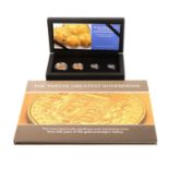 Her Majesty's Graces Platinum Jubilee Gold Sovereign Prestige Set, and collectors' book.