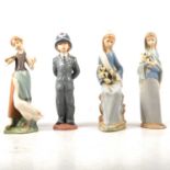 Four Lladro figurines